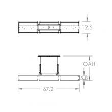 Hammerton PLB0026-0D-MB-BG-001-L1 - Urban Loft Trestle Linear - 67-Inch (LED)
