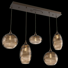 Hammerton PLB0048-05-FB-OB-C01-E2 - Misto Linear 5pc Multi-Pendant