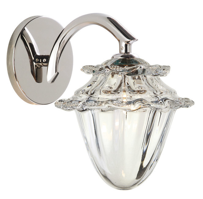 Wall Sconce Acorn Clear Polished Nickel GY6.35 Xenon 35W