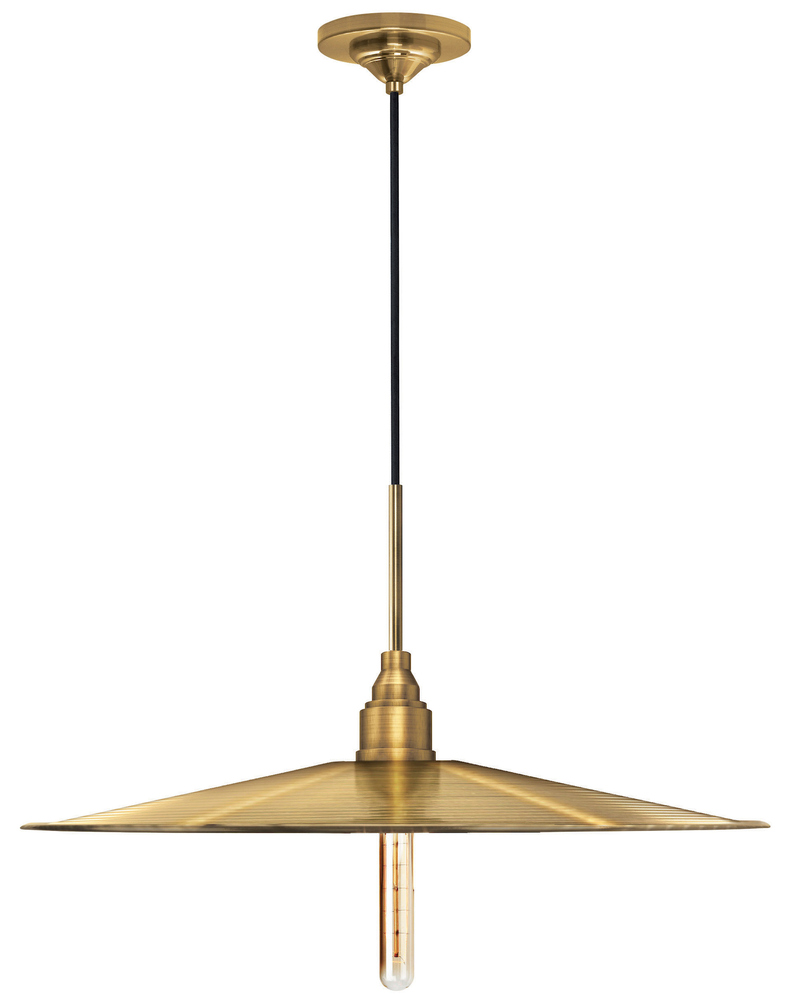 Pendant Doppio Brushed Brass 120v 40w Retro Tube Filament 300mm T8 E26 Black Cord