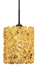 Stone Lighting PD531GOSNX3M - Pendant Spaga Gold Satin Nickel Hal G4 35W 700lm Monopoint