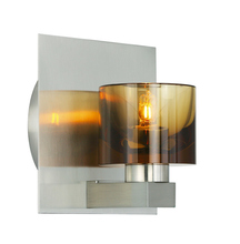 Stone Lighting WB065CGSNG9L3 - Wall Bracket Elise Crystal Cognac Satin Nickel LED G9 3W