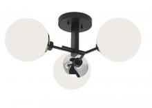 Norwell 5675-PN-OP - Triple Play Semi-Flush Mount Light