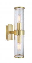 Norwell 8149-SB-CL - Stripe Sconce