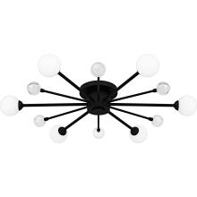 Quoizel QSF6781MBK - Combe 6-Light Matte Black Semi-Flush Mount