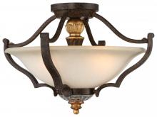 Minka Metropolitan N6450-652 - CHATEAU NOBLES - 3 LIGHT SEMI FLUSH