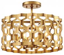 Minka Metropolitan N6772-293 - CORONADE - 4 LIGHT SEMI FLUSH (CONVERTIBLE TO PENDANT)