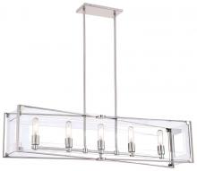 Minka George Kovacs P1405-613 - CRYSTAL CLEAR - 5 LIGHT ISLAND